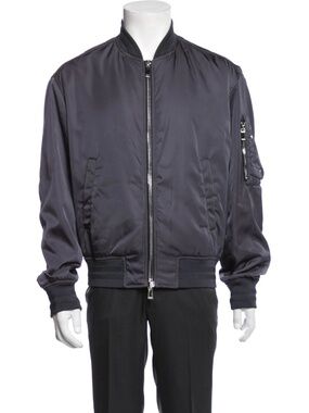 Dior Saddle Anthracite Gray Bomber Jacket